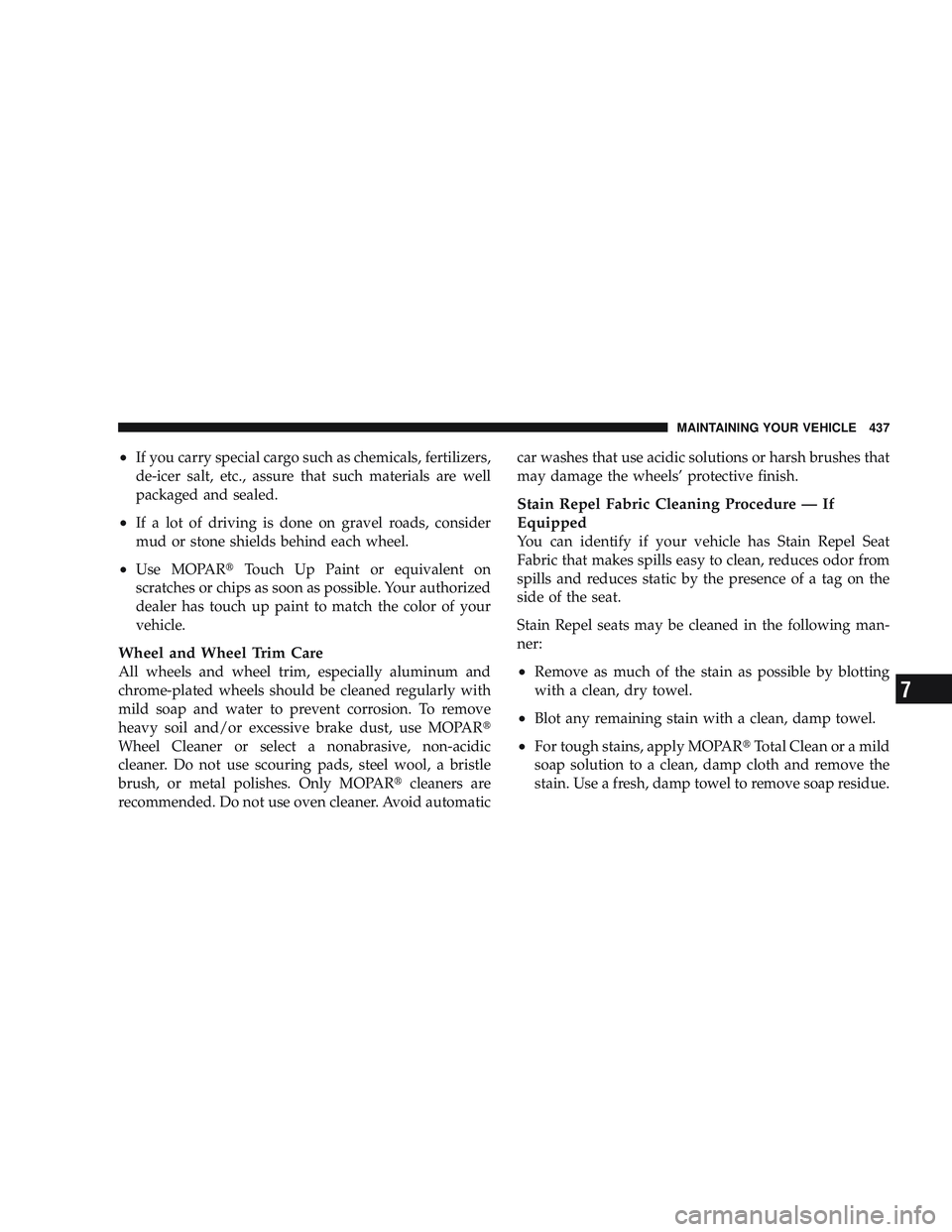 JEEP LIBERTY 2009 Owners Manual 7 JEEP LIBERTY 2009 Owners Manual 7