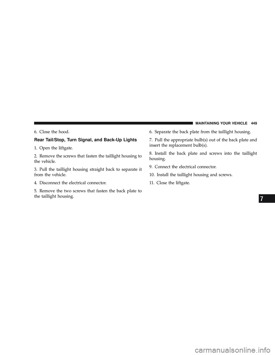 JEEP LIBERTY 2009 Owners Manual 7 JEEP LIBERTY 2009 Owners Manual 7