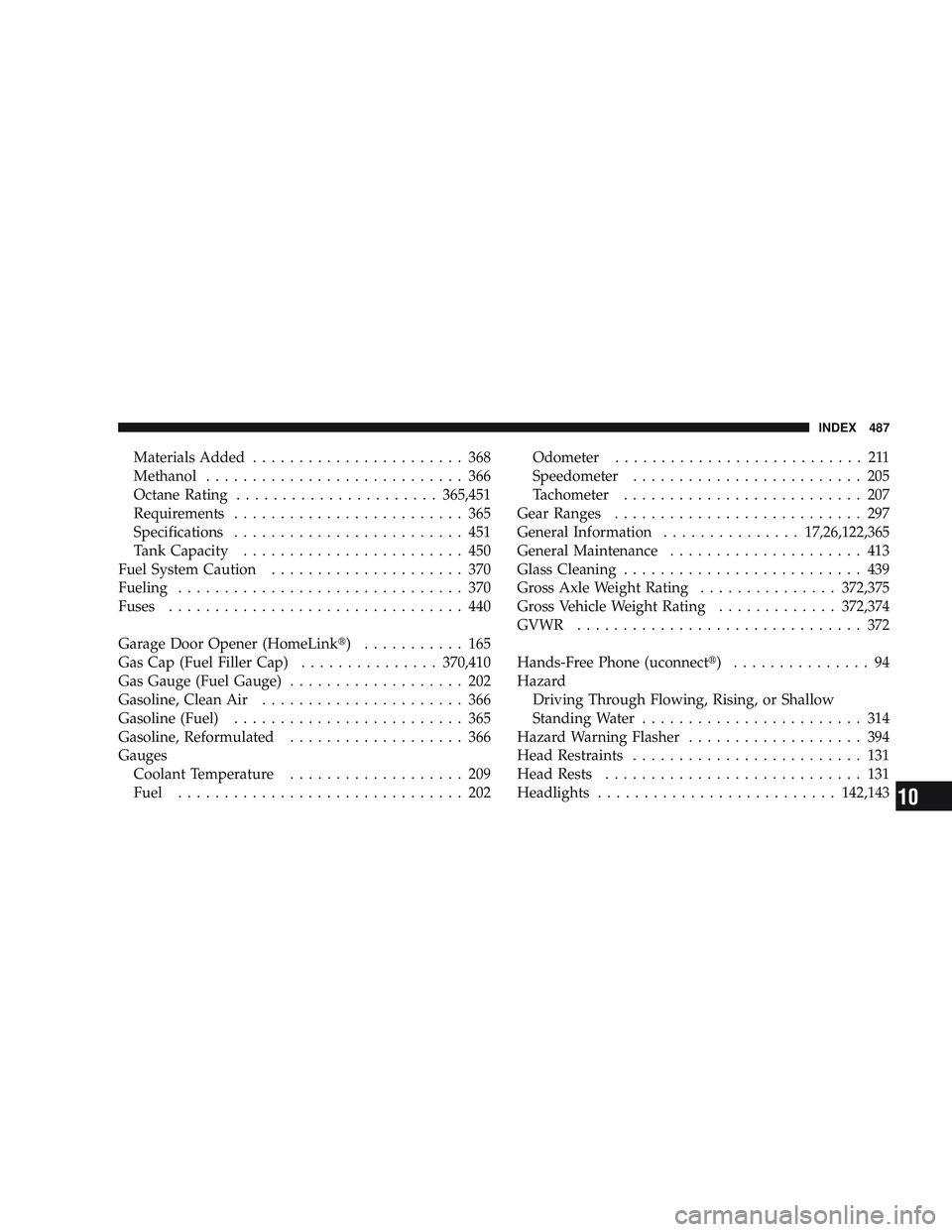 JEEP LIBERTY 2009 Owners Manual 10 JEEP LIBERTY 2009 Owners Manual 10