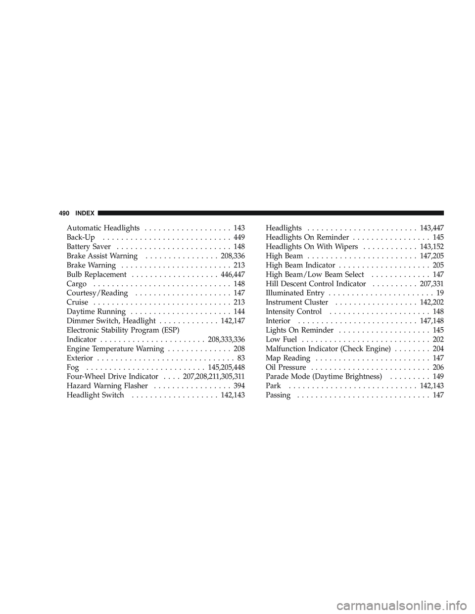 JEEP LIBERTY 2009 Owners Manual JEEP LIBERTY 2009 Owners Manual