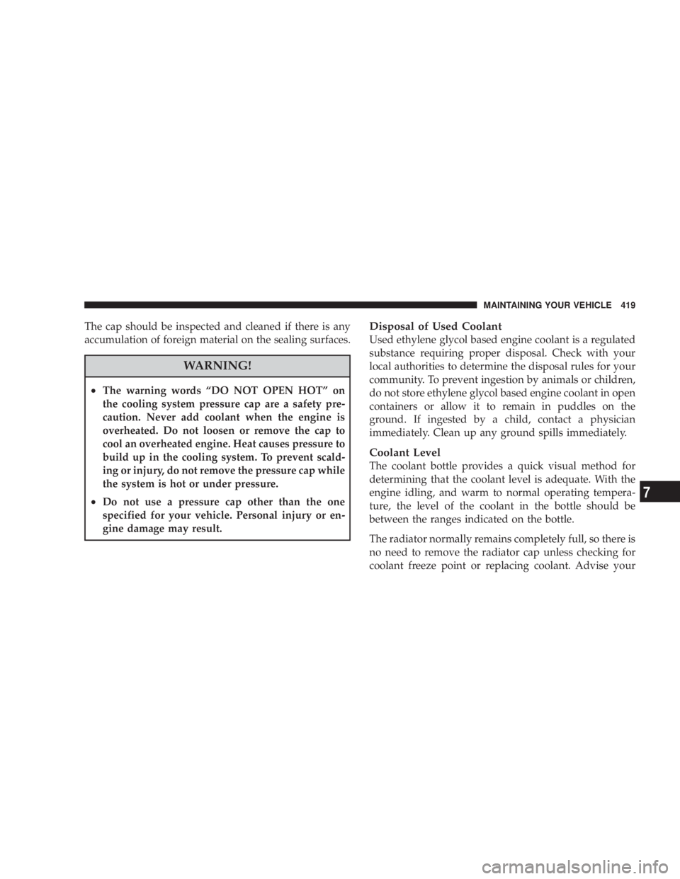 JEEP LIBERTY 2008  Owners Manual 
