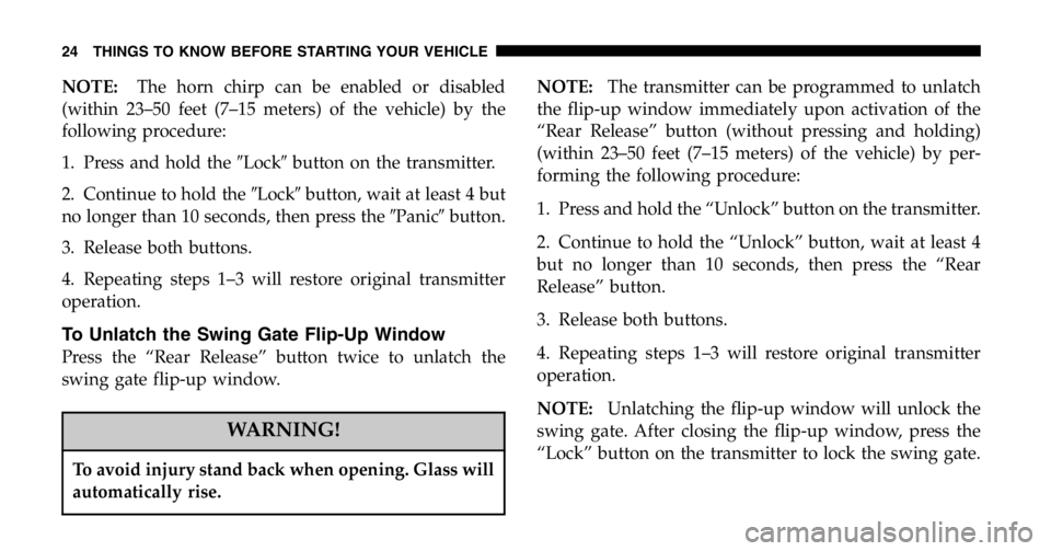 JEEP LIBERTY 2006 Owners Manual 