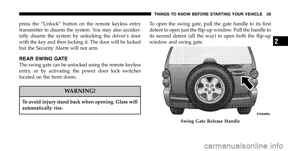 JEEP LIBERTY 2006 Owners Manual 3 