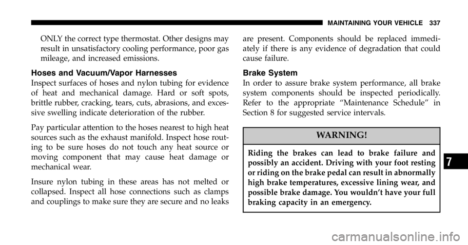 JEEP LIBERTY 2006 Owners Manual WARNING! JEEP LIBERTY 2006 Owners Manual WARNING!