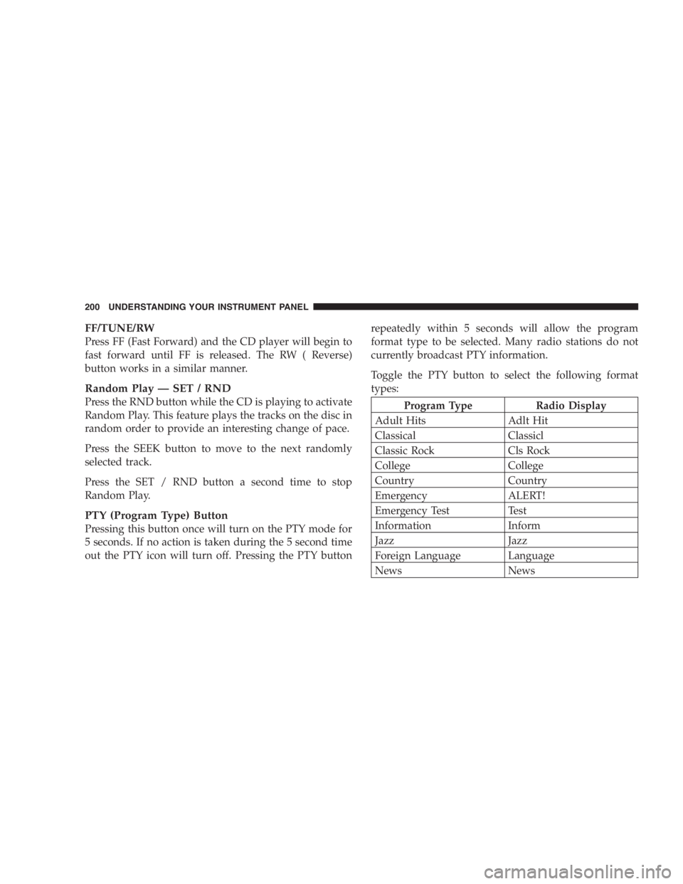 JEEP LIBERTY 2005  Owners Manual 