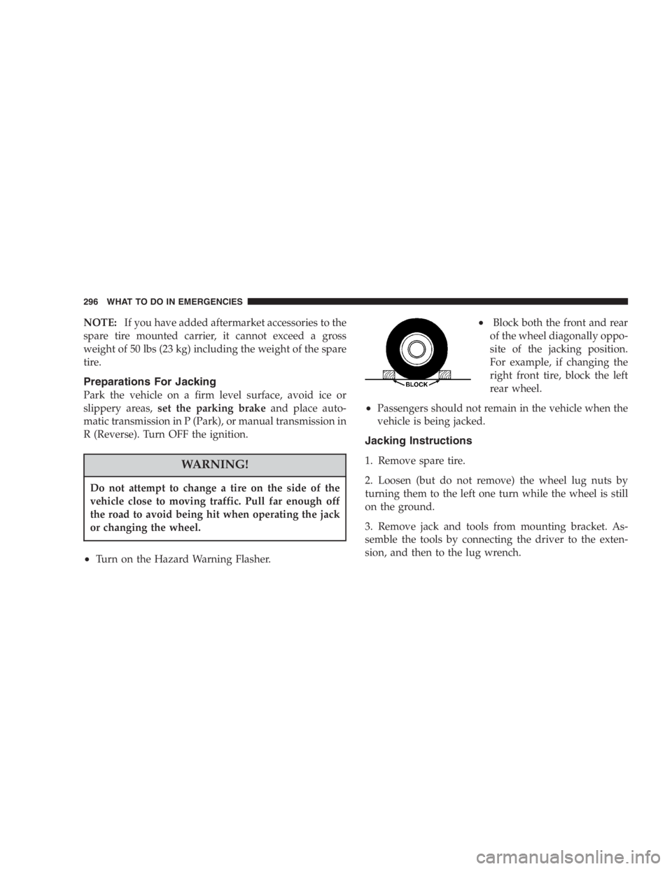 JEEP LIBERTY 2005 Owners Manual To avoid injury stand back when opening. Glass will
automatically rise. JEEP LIBERTY 2005 Owners Manual To avoid injury stand back when opening. Glass will
automatically rise.