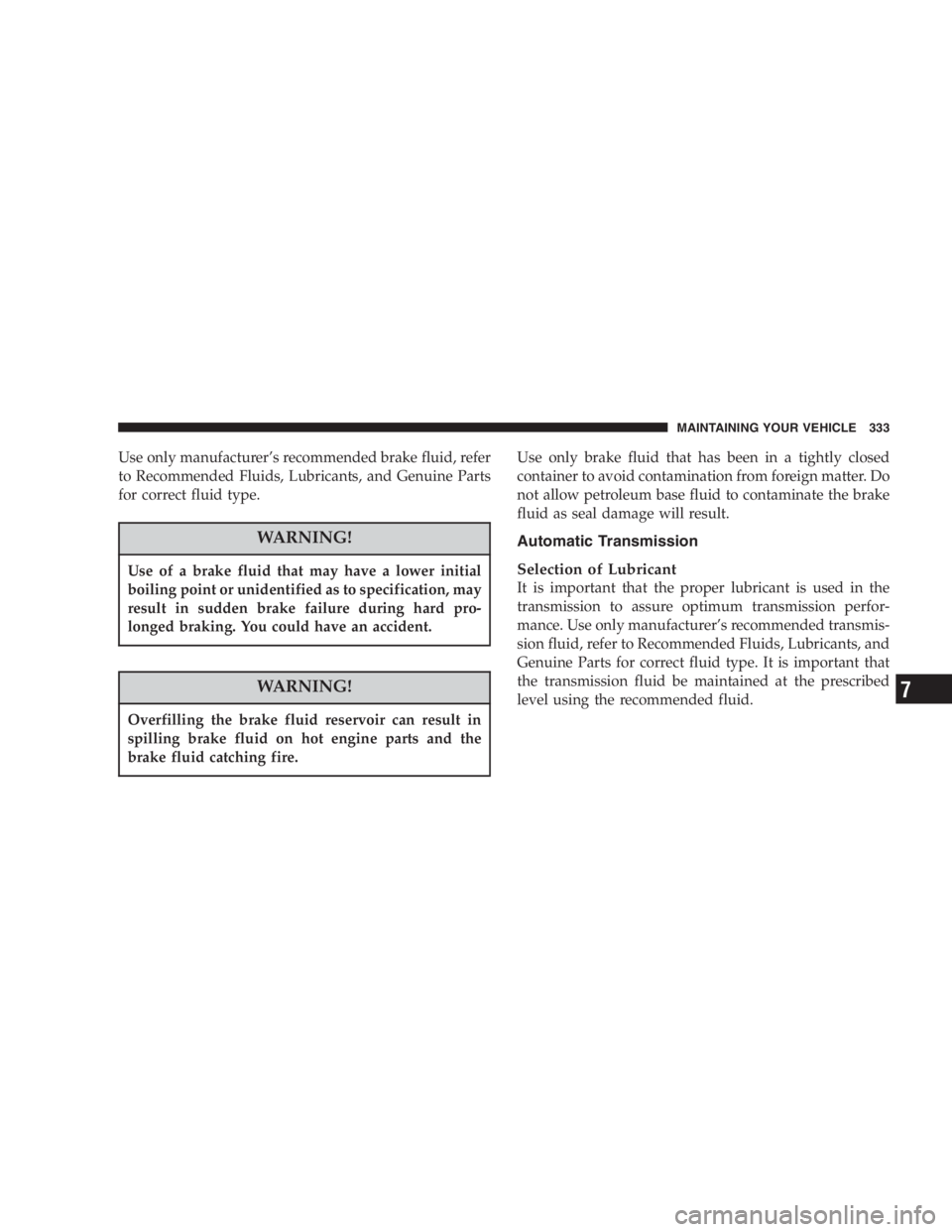 JEEP LIBERTY 2005  Owners Manual 