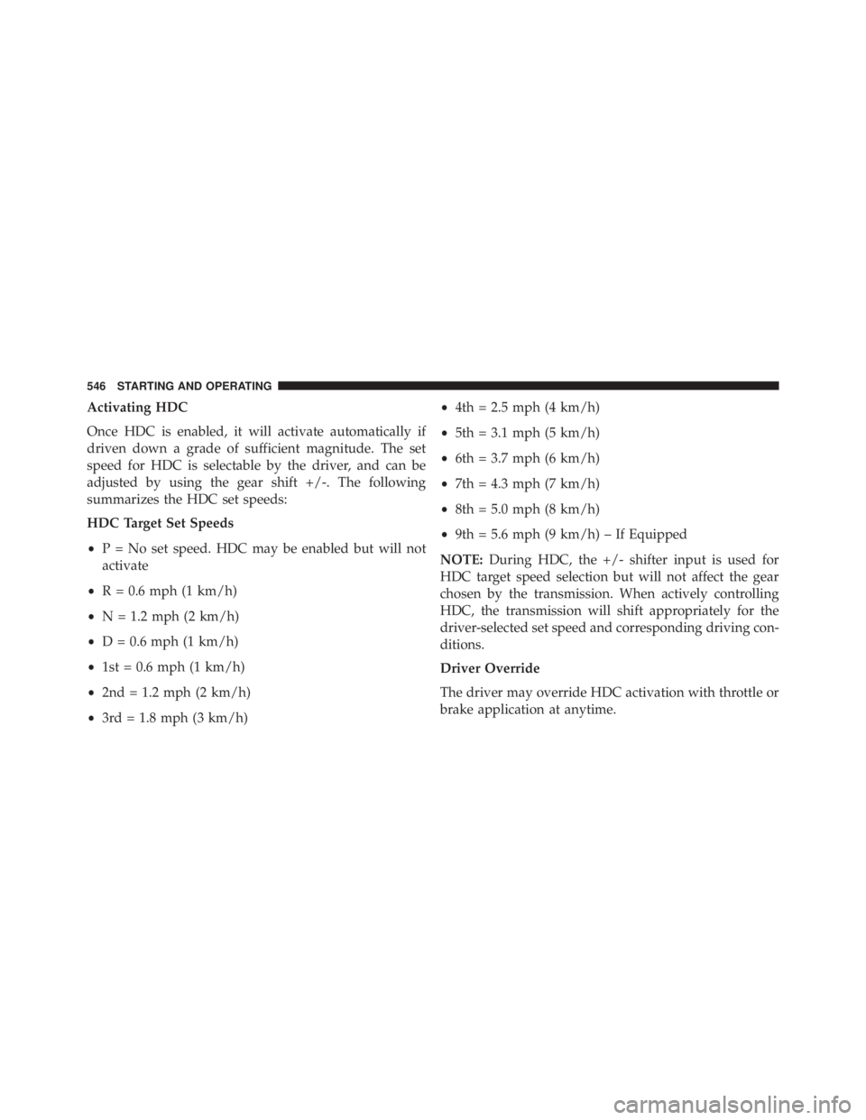 JEEP CHEROKEE TRAILHAWK 2016  Owners Manual 