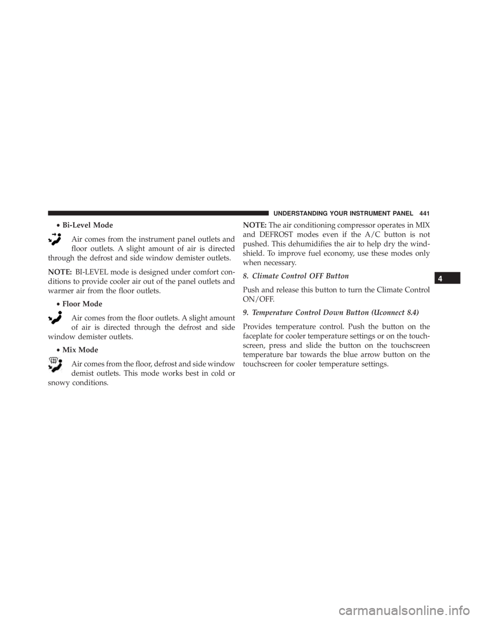 JEEP CHEROKEE LIMITED 2016  Owners Manual 4
UNDERSTANDING YOUR INSTRUMENT PANEL 441 