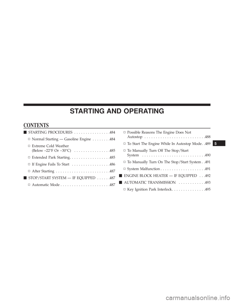 JEEP CHEROKEE LIMITED 2016  Owners Manual 