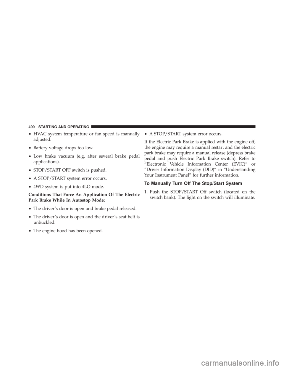 JEEP CHEROKEE LIMITED 2016 Owners Manual JEEP CHEROKEE LIMITED 2016 Owners Manual