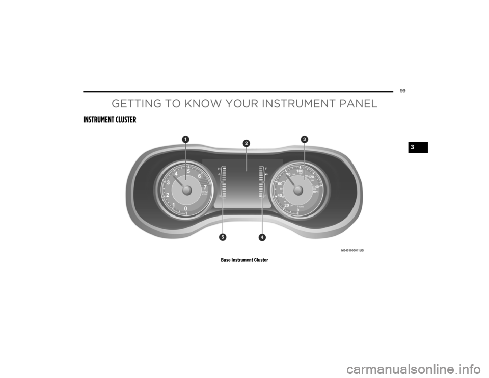 JEEP CHEROKEE TRAILHAWK 2020  Owners Manual GETTING TO KNOW YOUR INSTRUMENT PANE�\f
INSTRUMENT C�\f�����