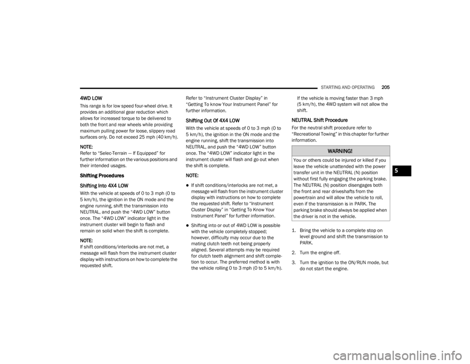 JEEP CHEROKEE TRAILHAWK 2020  Owners Manual �:�$�5�1�,�1�*�
�<�R�X��R�U��R�W�K�H�U�V��F�R�X�O�G��E�H��L�Q�M�X�U�H�G��R�U��N�L�O�O�H�G��L�I��\�R�X�
�O�H�D�Y�H��W�K�H��Y�H�K�L�F�O�H��X�Q�D�W�W�H�Q�G�H�G��Z�L�W�K��W�K�H��S�R�Z�H�U