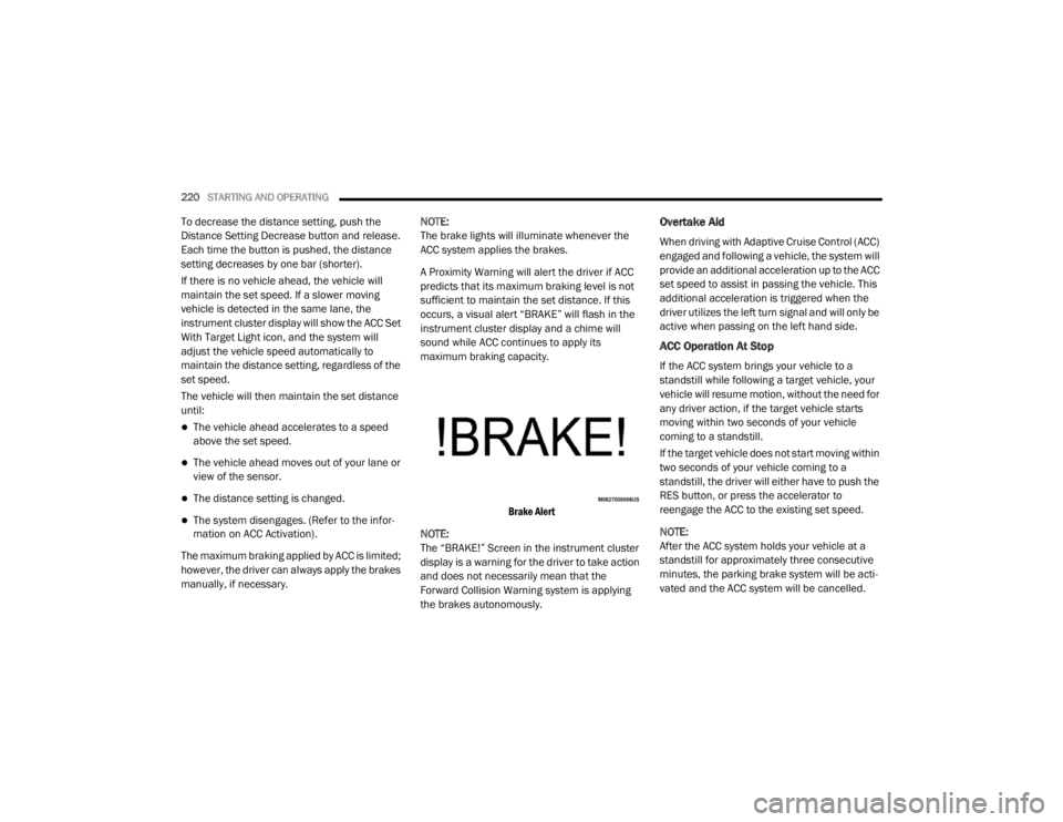 JEEP CHEROKEE TRAILHAWK 2020  Owners Manual 