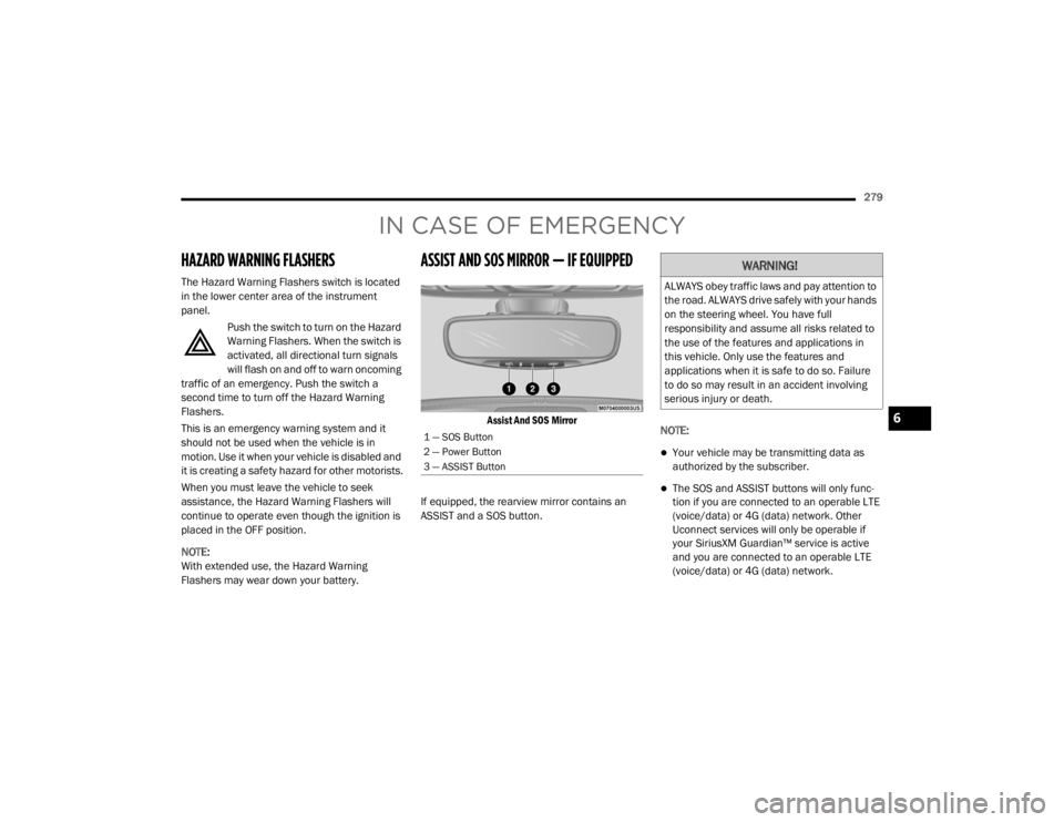 JEEP CHEROKEE TRAILHAWK 2020  Owners Manual IN CASE OF EMERGENCY
�\b�����