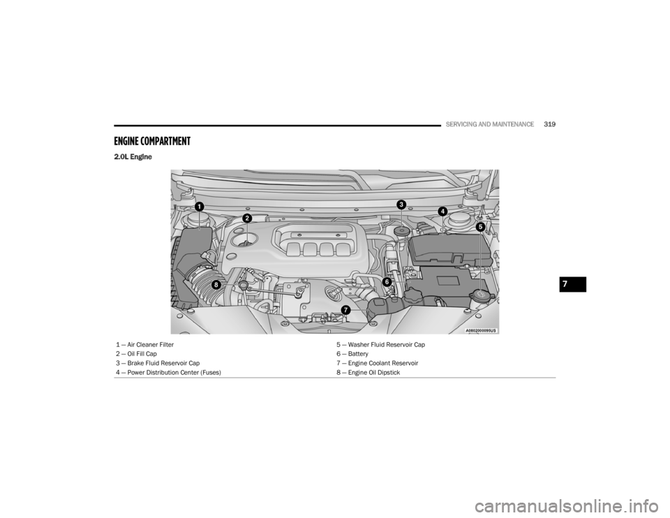 JEEP CHEROKEE TRAILHAWK 2020  Owners Manual 7

20_KL_OM_EN_USC_t.book  Page 319   