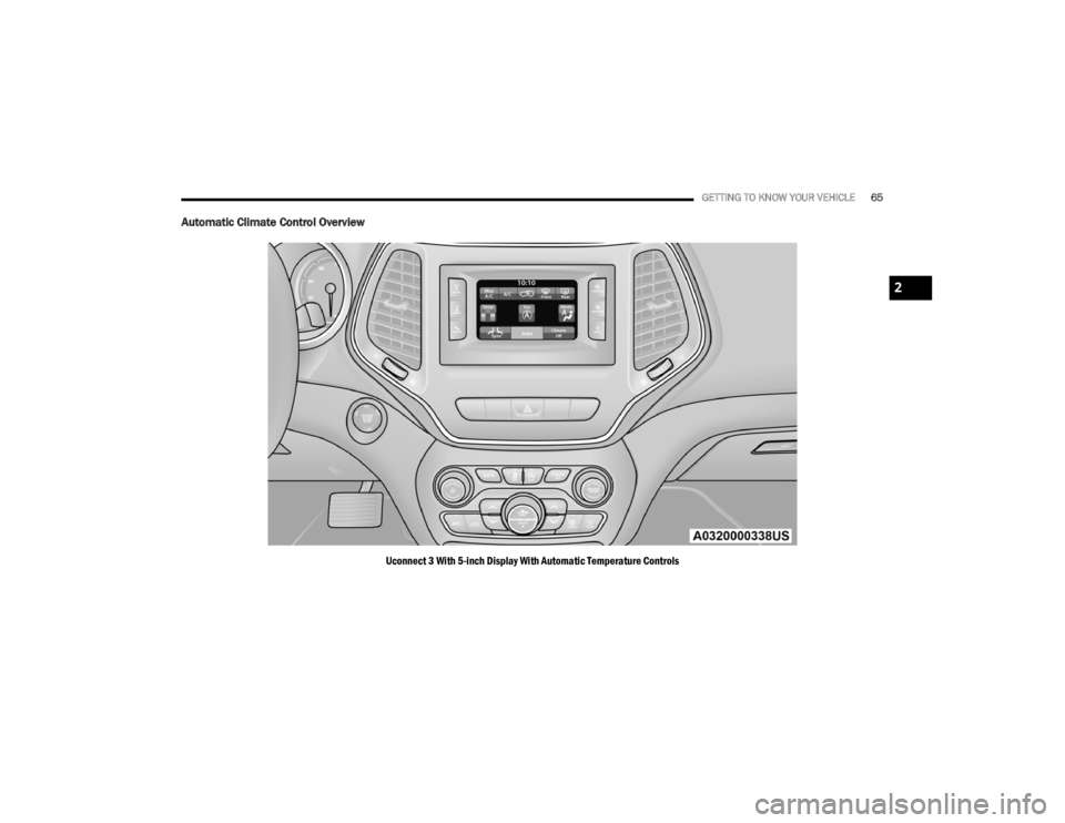 JEEP CHEROKEE TRAILHAWK 2020 Repair Manual 2
20_KL_OM_EN_USC_t.book Page 65 JEEP CHEROKEE TRAILHAWK 2020 Repair Manual 2
20_KL_OM_EN_USC_t.book Page 65