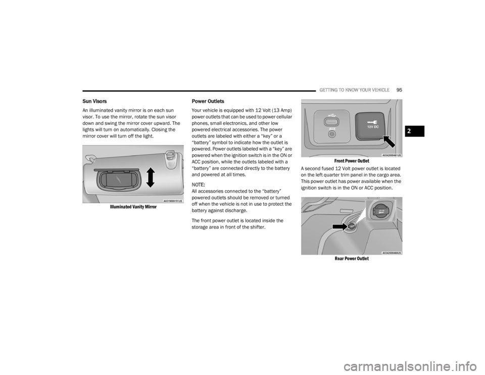 JEEP CHEROKEE TRAILHAWK 2020  Owners Manual 
2

20_KL_OM_EN_USC_t.book  Page 95   