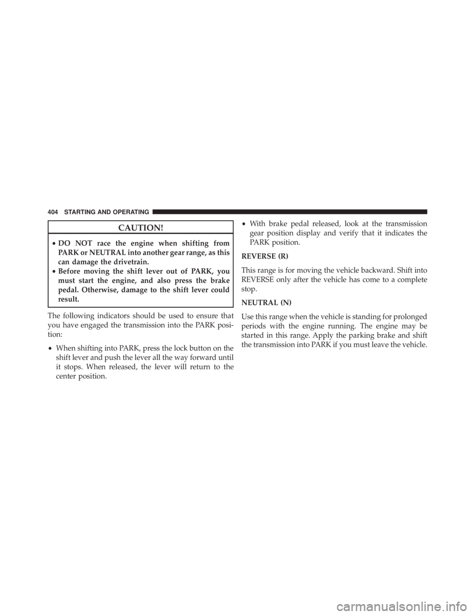 JEEP CHEROKEE OVERLAND 2014 Owners Manual JEEP CHEROKEE OVERLAND 2014 Owners Manual
