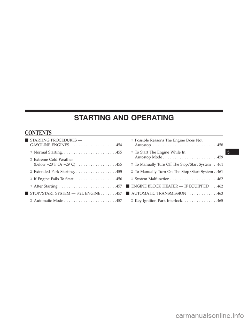 JEEP CHEROKEE TRAILHAWK 2015 Owners Manual JEEP CHEROKEE TRAILHAWK 2015 Owners Manual