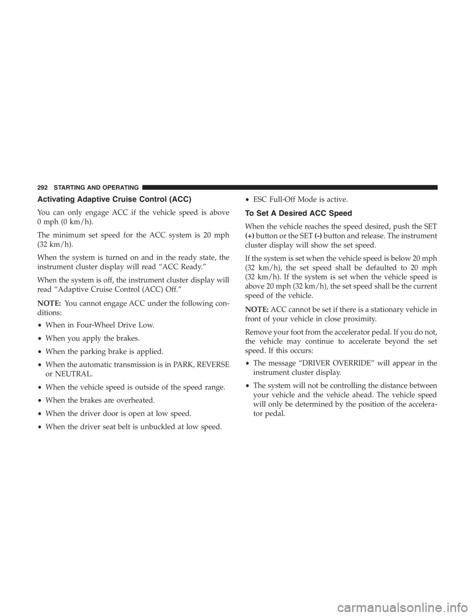 JEEP CHEROKEE LIMITED 2019  Owners Manual 