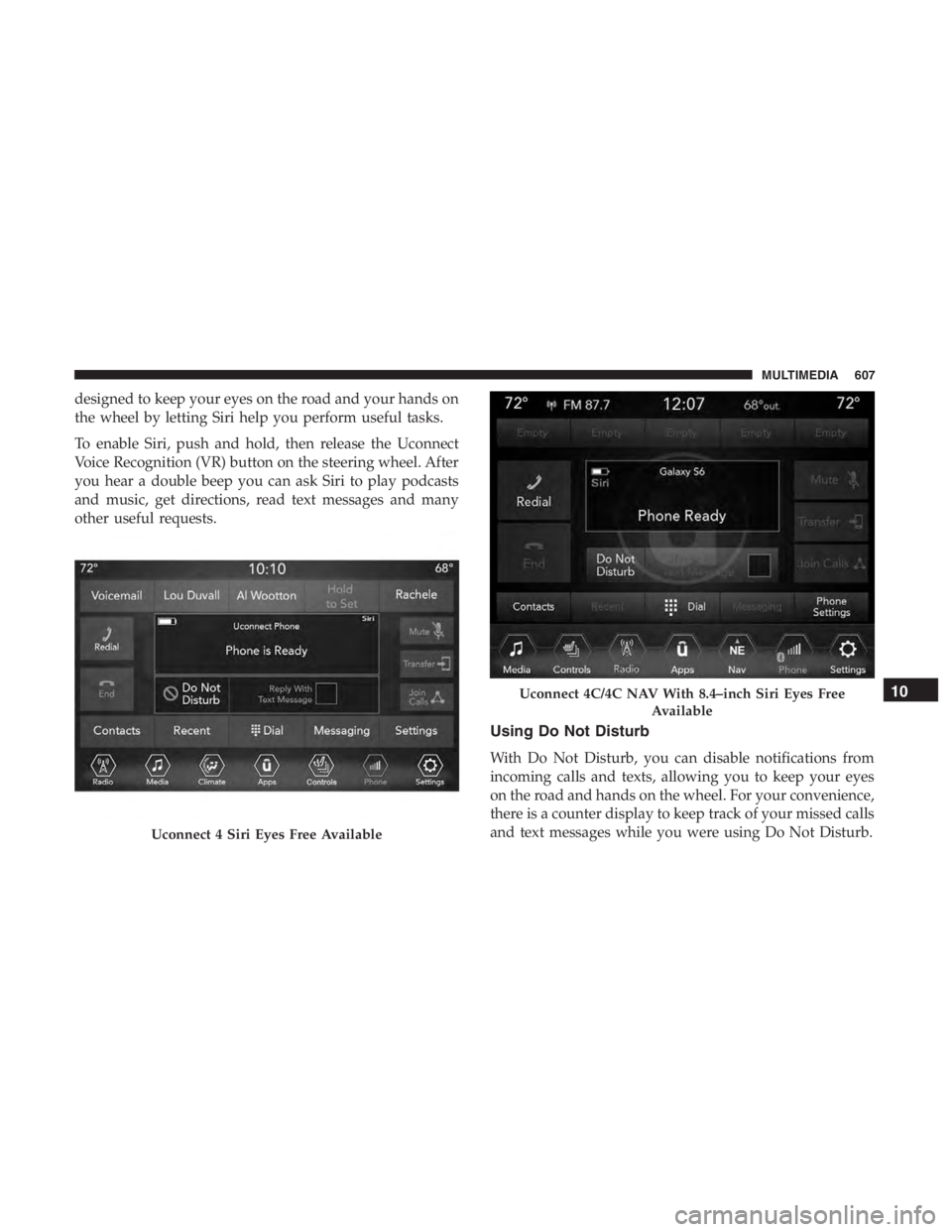 JEEP CHEROKEE LIMITED 2019  Owners Manual Uconnect 4C/4C NAV With 8.4