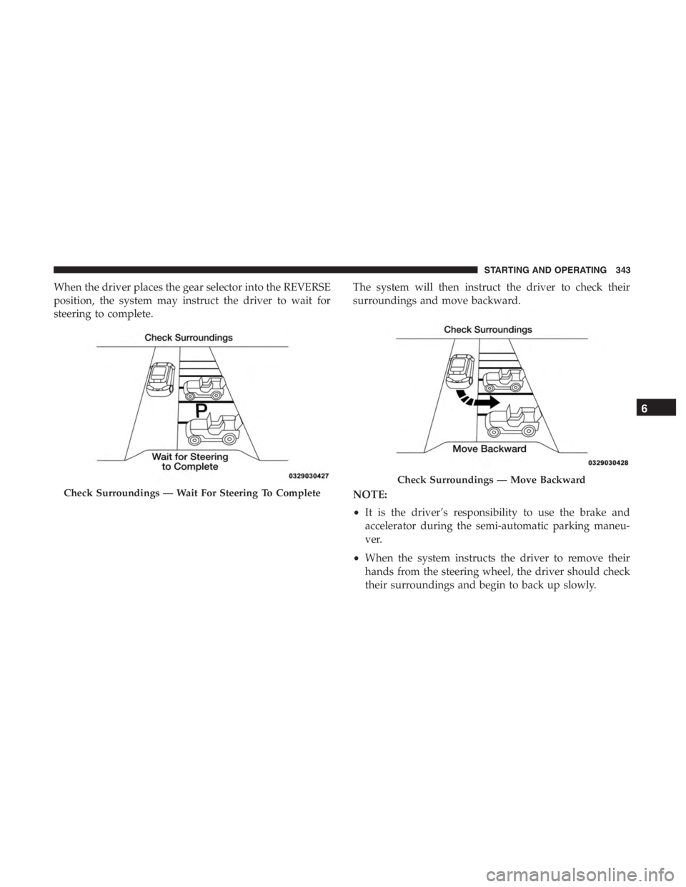 JEEP CHEROKEE LATITUDE 2019 Owners Manual Check Surroundings JEEP CHEROKEE LATITUDE 2019 Owners Manual Check Surroundings