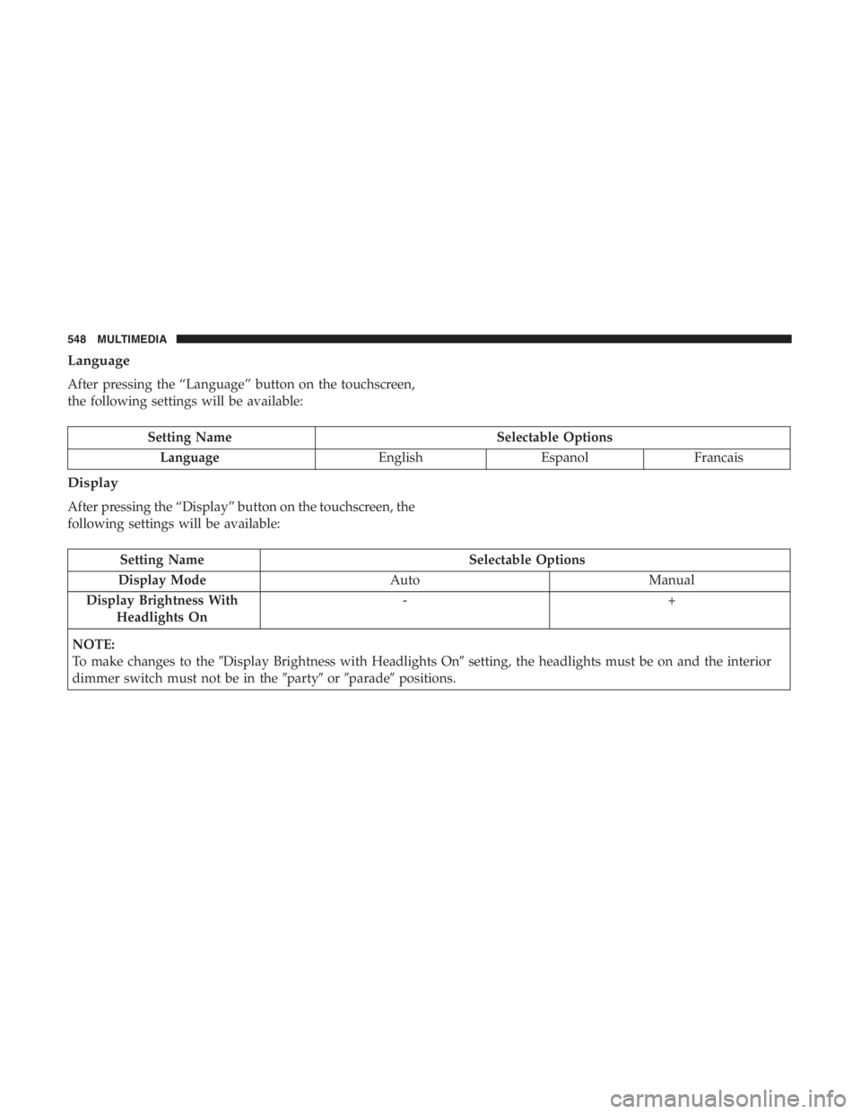 JEEP CHEROKEE TRAILHAWK 2019 Owners Manual JEEP CHEROKEE TRAILHAWK 2019 Owners Manual