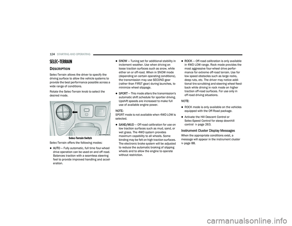 JEEP CHEROKEE LATITUDE LUX 2021  Owners Manual 