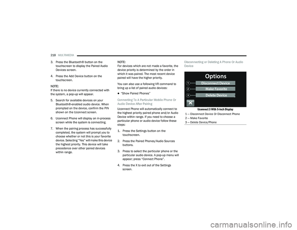 JEEP CHEROKEE LATITUDE LUX 2021  Owners Manual 