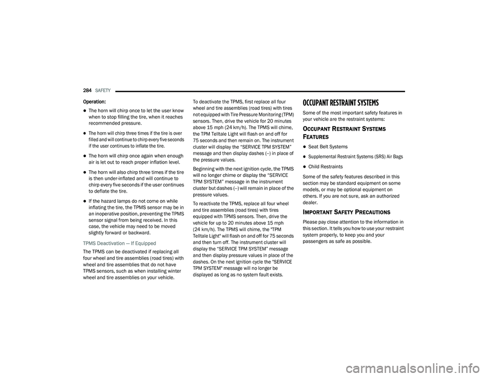 JEEP CHEROKEE LATITUDE LUX 2021  Owners Manual 