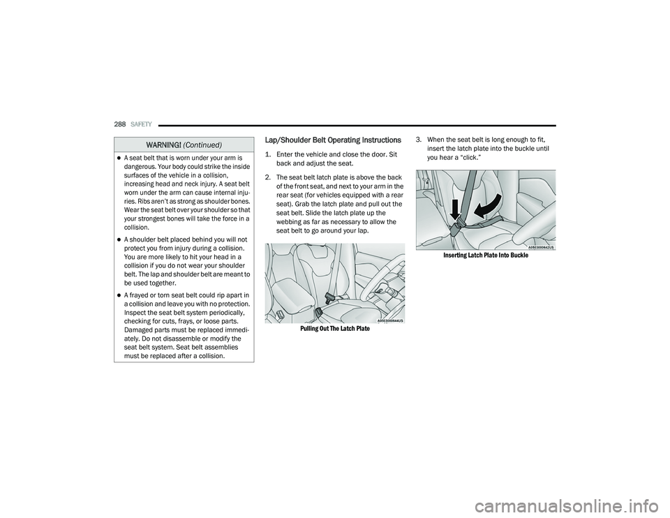 JEEP CHEROKEE LATITUDE LUX 2021  Owners Manual �:�$�5�1�,�1�*� (Continuedyf 
