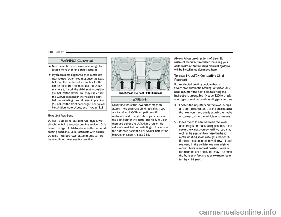 JEEP CHEROKEE LATITUDE LUX 2021  Owners Manual �:�$�5�1�,�1�*� (Continuedyf 