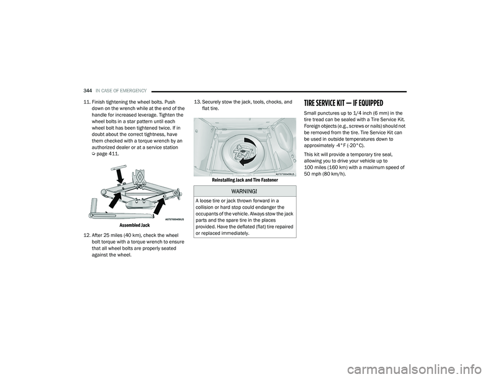 JEEP CHEROKEE LATITUDE LUX 2021  Owners Manual �:�$�5�1�,�1�*�
�$��O�R�R�V�H��W�L�U�H��R�U��M�D�F�N��W�K�U�R�Z�Q��I�R�U�Z�D�U�G��L�Q��D�
�F�R�O�O�L�V�L�R�Q��R�U��K�D�U�G��V�W�R�S��F�R�X�O�G��H�Q�G�D�Q�J�H�U��W�K�H�
�R�F�F�X�S�D�Q�