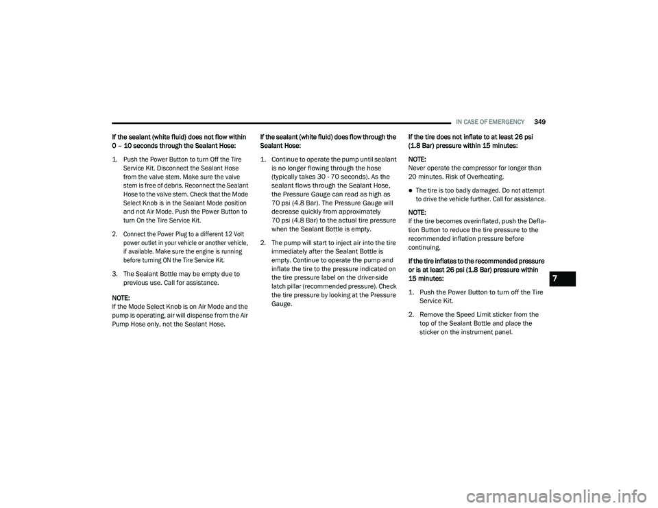 JEEP CHEROKEE LATITUDE LUX 2021  Owners Manual 7

21_KL_OM_EN_USC_t.book  Page 349   