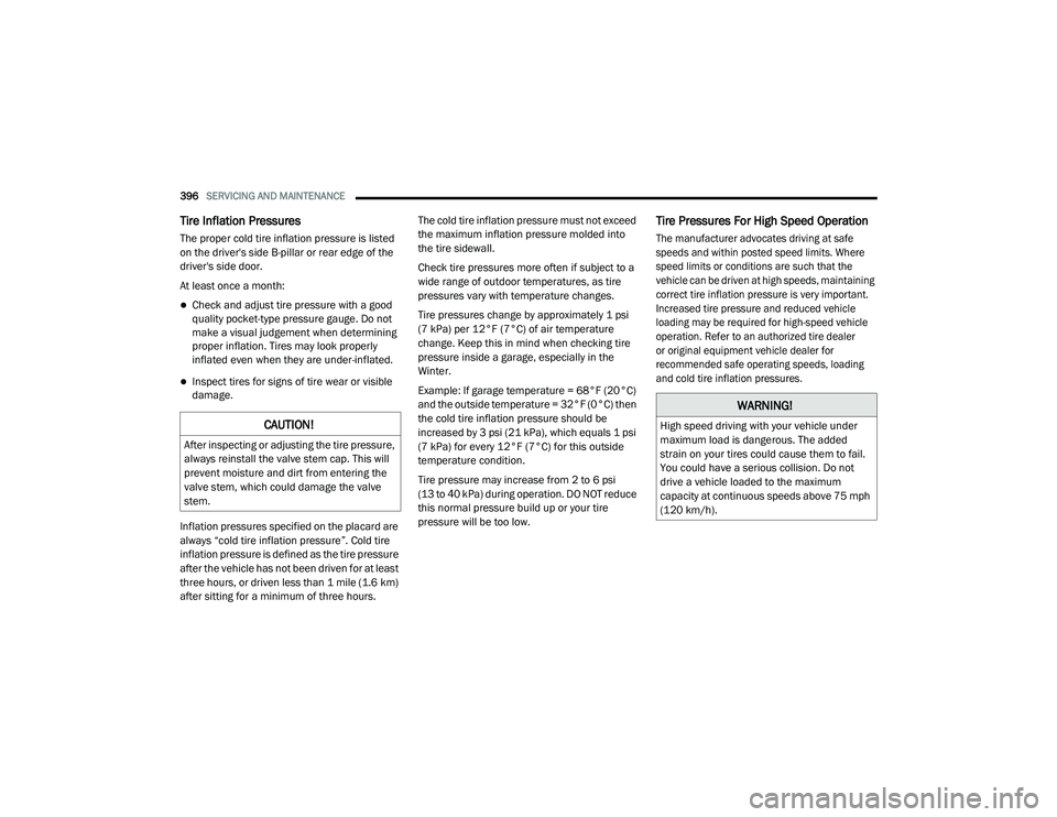 JEEP CHEROKEE LATITUDE LUX 2021  Owners Manual �:�$�5�1�,�1�*�
�+�L�J�K��V�S�H�H�G��G�U�L�Y�L�Q�J��Z�L�W�K��\�R�X�U��Y�H�K�L�F�O�H��X�Q�G�H�U�
�P�D�[�L�P�X�P��O�R�D�G��L�V��G�D�Q�J�H�U�R�X�V���7�K�H��D�G�G�H�G�
�V�W�U�D�L�Q��R�Q��