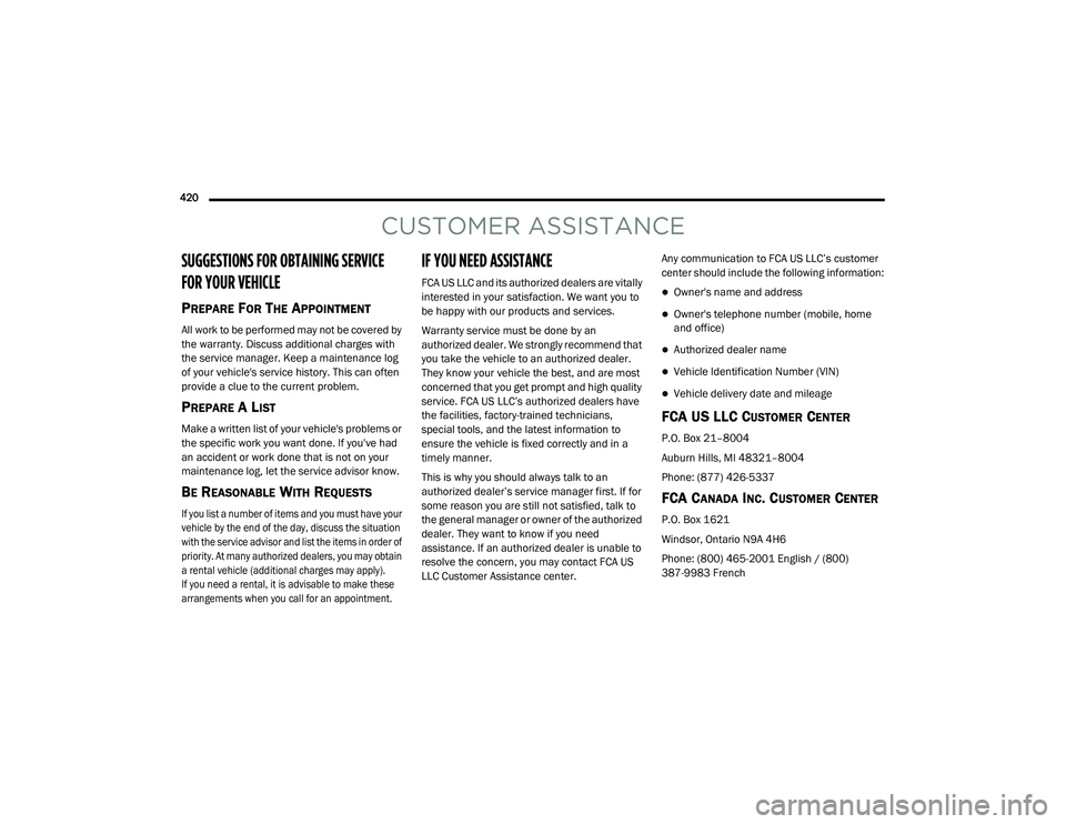 JEEP CHEROKEE LATITUDE LUX 2021  Owners Manual 