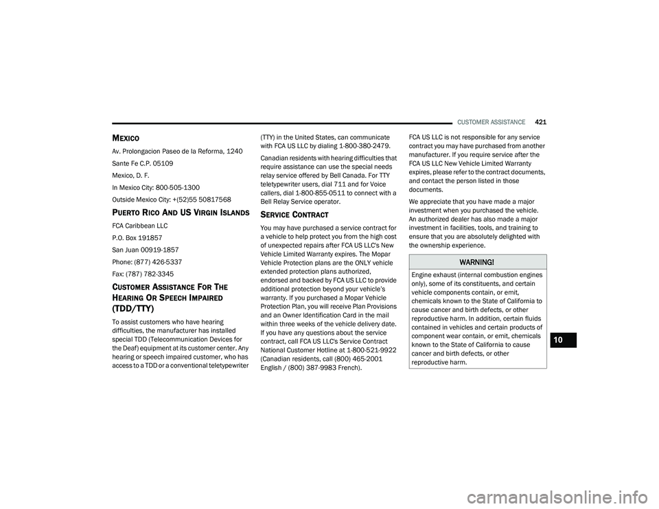 JEEP CHEROKEE LATITUDE LUX 2021  Owners Manual �:�$�5�1�,�1�*�
�(�Q�J�L�Q�H��H�[�K�D�X�V�W���L�Q�W�H�U�Q�D�O��F�R�P�E�X�V�W�L�R�Q��H�Q�J�L�Q�H�V�
�R�Q�O�\�\f���V�R�P�H��R�I��L�W�V��F�R�Q�V�W�L�W�X�H�Q�W�V���D�Q�G��F�H�U�W�D�L�Q�
�Y