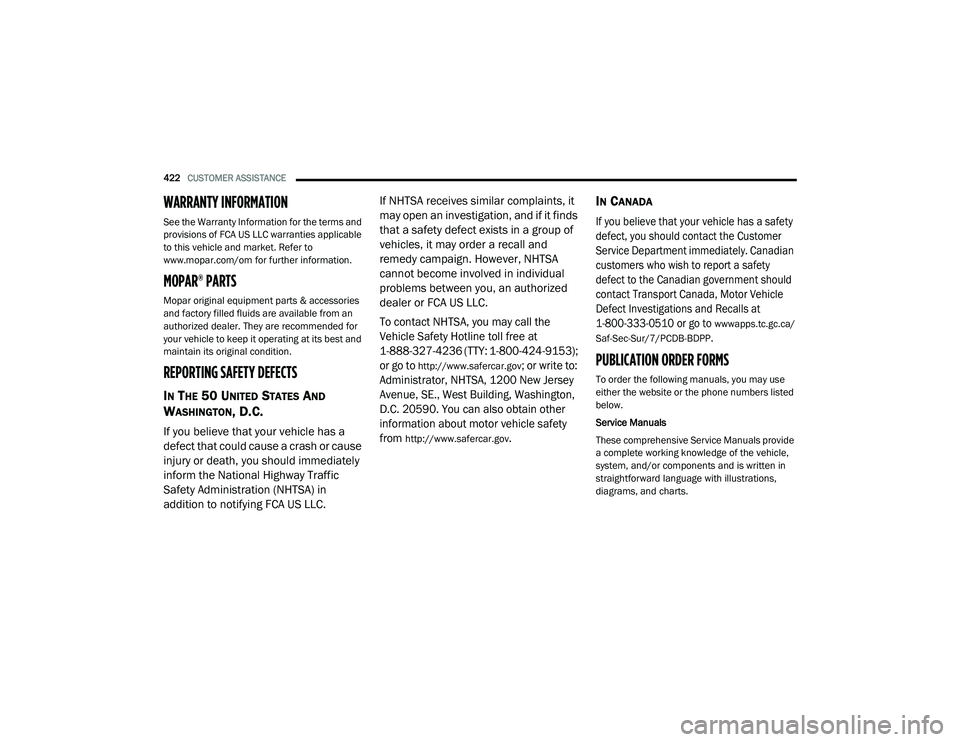 JEEP CHEROKEE LATITUDE LUX 2021  Owners Manual 