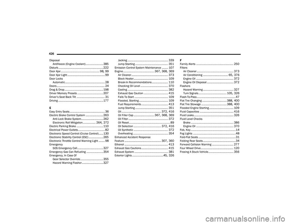 JEEP CHEROKEE LATITUDE LUX 2021  Owners Manual 