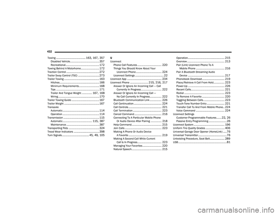 JEEP CHEROKEE LATITUDE LUX 2021  Owners Manual 