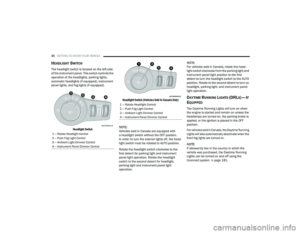 JEEP CHEROKEE LATITUDE LUX 2021 Service Manual ���³��5�R�W�D�W�H��+�H�D�G�O�L�J�K�W��&�R�Q�W�U�R�O
���³��3�X�V�K��)�R�J��/�L�J�K�W��&�R�Q�W�U�R�O
���³��$�P�E�L�H�Q�W��/�L�J�K�W���L�P�P�H�U��&�R�Q�W�U�R�O
���³��,�Q�V�W�U�X�