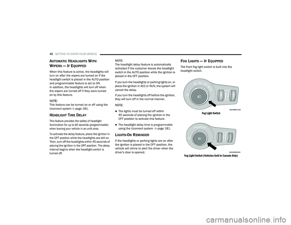 JEEP CHEROKEE LATITUDE LUX 2021 Service Manual 