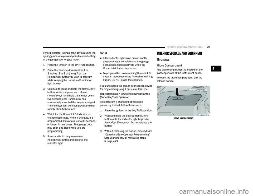 JEEP CHEROKEE LATITUDE LUX 2021 Manual Online 
2

21_KL_OM_EN_USC_t.book  Page 79   