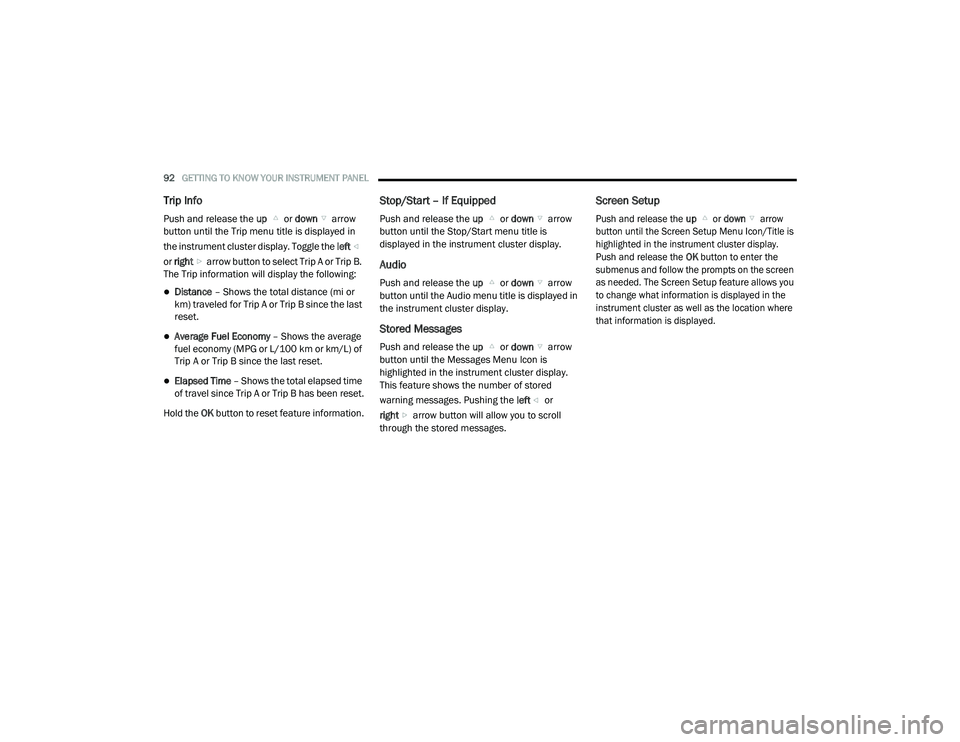 JEEP CHEROKEE LATITUDE LUX 2021  Owners Manual 