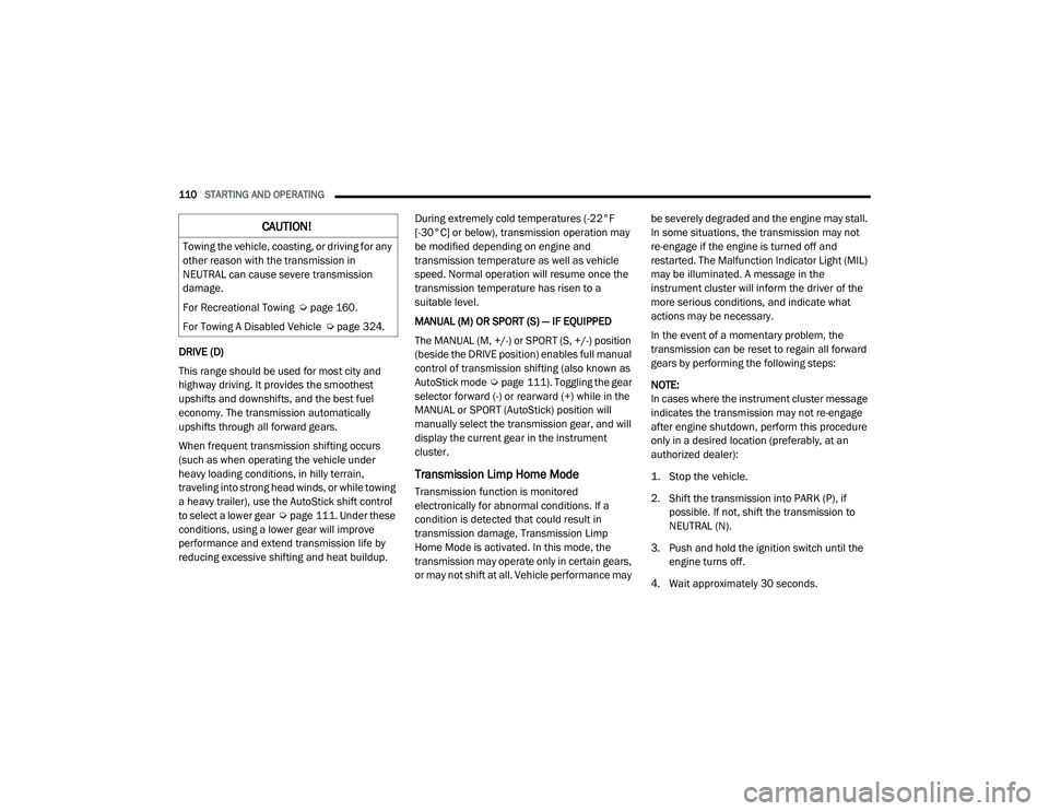 JEEP GRAND CHEROKEE TRAILHAWK 2020  Owners Manual 