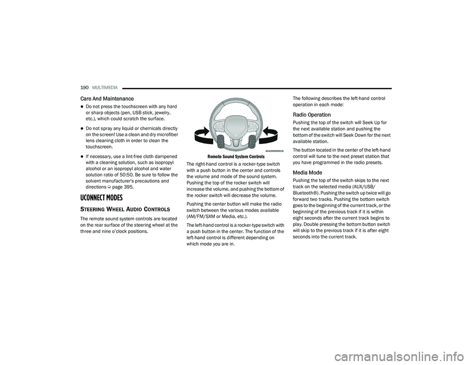 JEEP GRAND CHEROKEE TRAILHAWK 2020  Owners Manual 