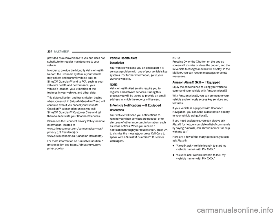 JEEP GRAND CHEROKEE TRAILHAWK 2020  Owners Manual 