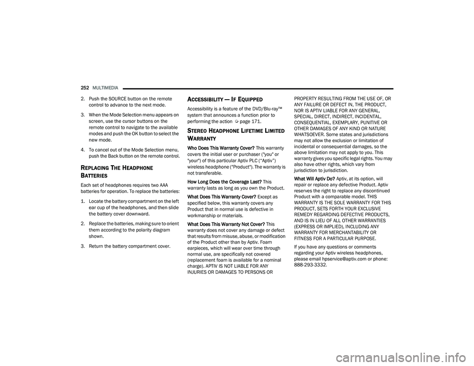 JEEP GRAND CHEROKEE TRAILHAWK 2020  Owners Manual 