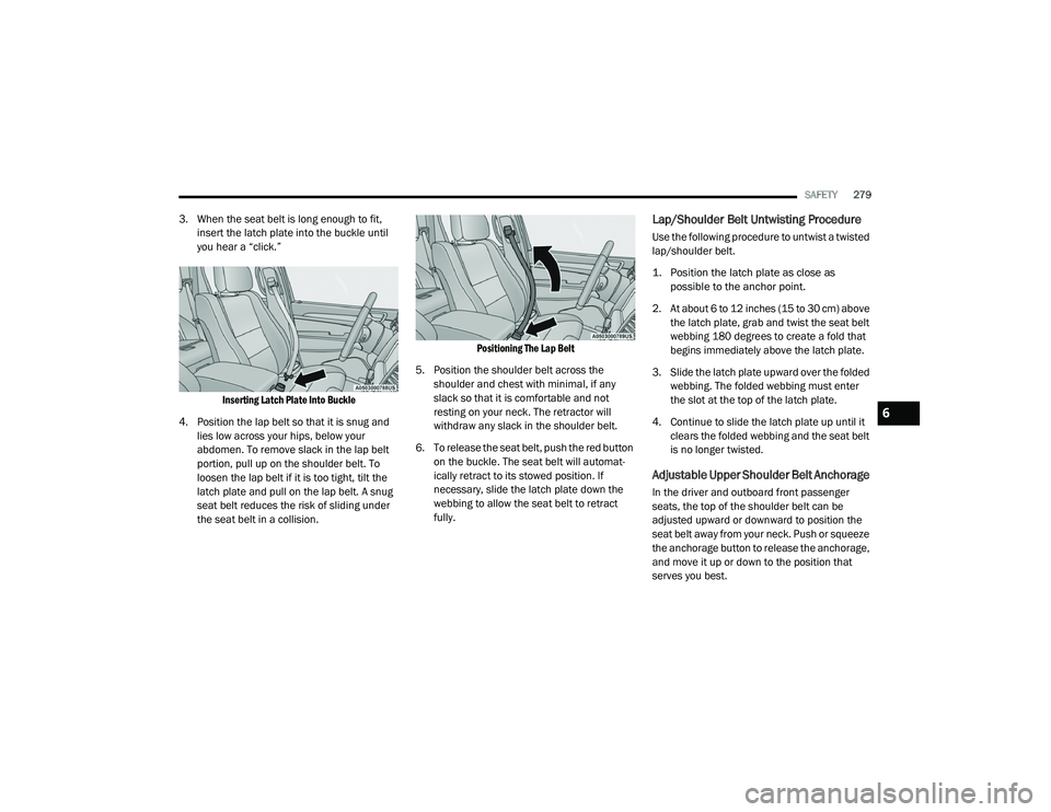JEEP GRAND CHEROKEE TRAILHAWK 2020  Owners Manual 6

21_WK_OM_EN_USC_t.book  Page 279   